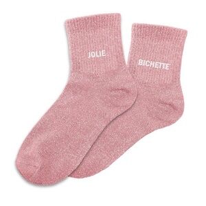 NWT PINK GLITTER SOCKS